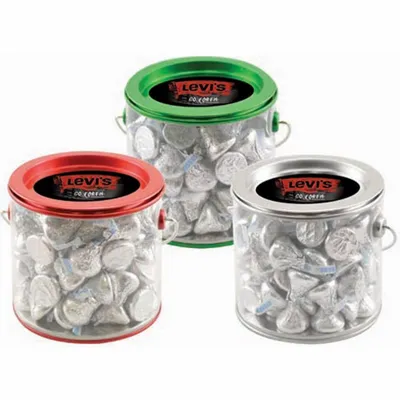 Tin Pail with Hershey Kisses - Custom Banners Now