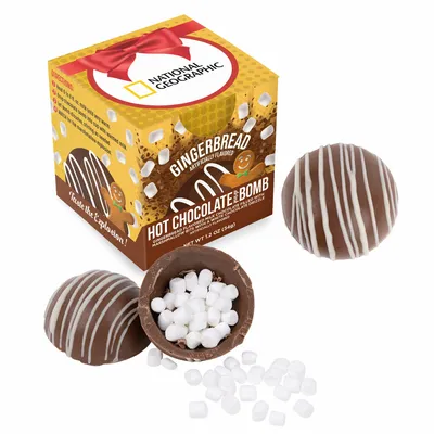Hot Chocolate Bomb Gingerbread Flavor in Full Color Box - Custom Banners Now