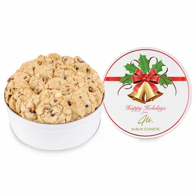 Fresh Beginnings Cranberry Cookie Tin (Large) - Custom Banners Now