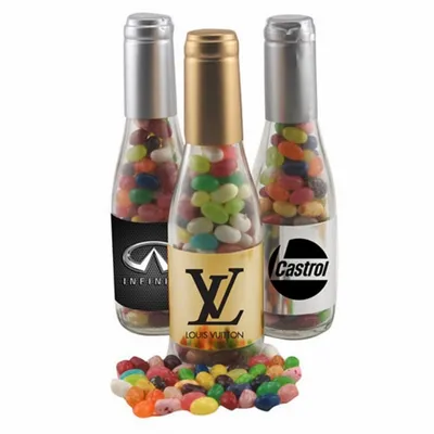 Champagne Bottle w/Jelly Bellies 8" - Custom Banners Now