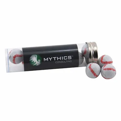 Tube with Chocolate Baseballs - TRB650 - Custom Banners Now