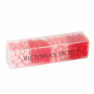 4 Cube Acetate Gift Box with Jelly Belly Jelly Beans - Custom Banners Now