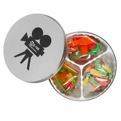 Clever Candy Movie Reel Tin - Confections - Custom Banners Now