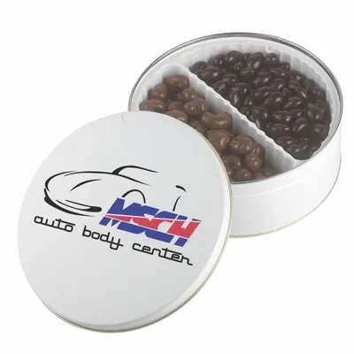 Warm Wishes Tins - Dark Choc Almonds & Milk Choc Cashews - Custom Banners Now