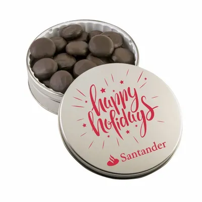 Glad Tidings Tin with Peppermint Cremes - Custom Banners Now