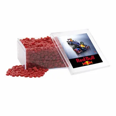 Acrylic Box with Red Hots - Large - Custom Banners Now