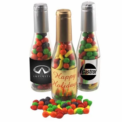 Champagne Bottle with Candy Fruitz 8" - Custom Banners Now