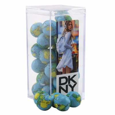 Acrylic Box with Chocolate Globes - Medium - Custom Banners Now