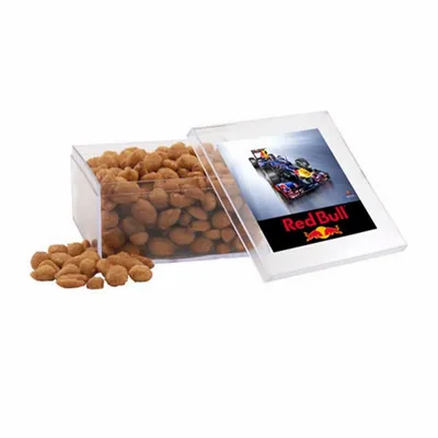 Acrylic Box with Honey Roasted Peanuts - Large - Custom Banners Now