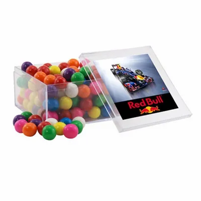 Acrylic Box with Gumballs - Large - Custom Banners Now