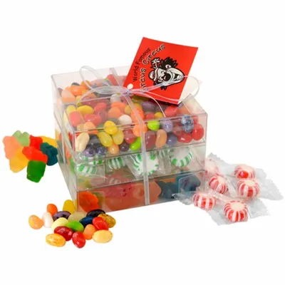 3 Way Candy Stack Acetate Tower - TRB802 - Custom Banners Now