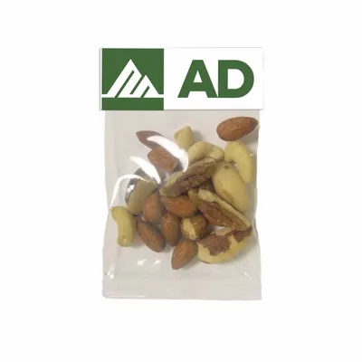 Small Header Bags - Deluxe Mixed Nuts - Custom Banners Now