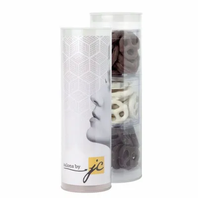 3 Piece Gift Tube with Gourmet Pretzels - Custom Banners Now