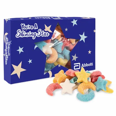 You're a Star Die Cut Box w/ Gummy Glitter Sour Stars & Moons - Custom Banners Now