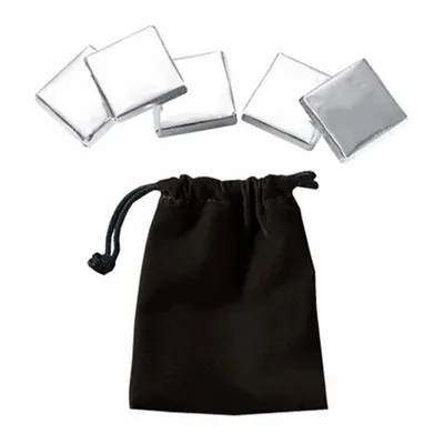 Velour Pouches with Chocolate Squares - Custom Banners Now