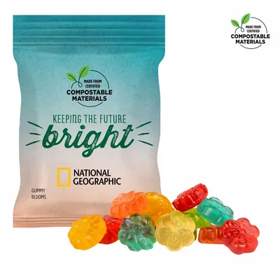 2oz. ECO-Digibag, Compostable & Full Color, Gummy Blooms - Custom Banners Now
