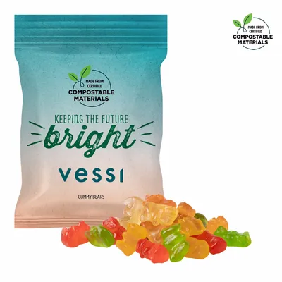2oz. ECO-Digibag, Compostable & Full Color, Gummy Bears - Custom Banners Now