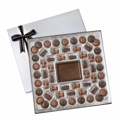 Large Custom Chocolate Delights Gift Box (3 lbs.) - Custom Banners Now