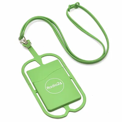 Lanyard Silicone Phone Wallet Holder - Custom Banners Now