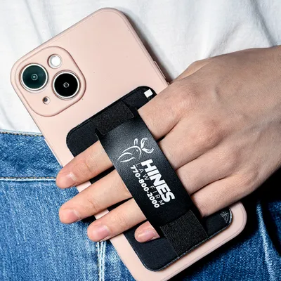 Leather Phone Wallet with Hand Grip - Custom Banners Now