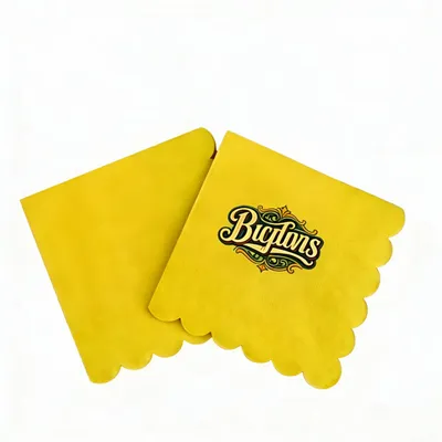Scallop Beverage Napkins - Custom Banners Now