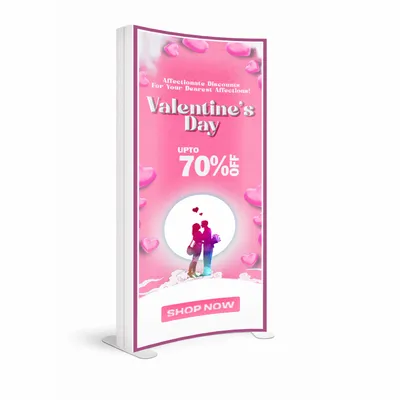 SEG Curved Lit Display - Custom Banners Now