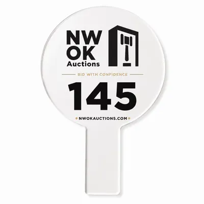Acrylic Auction Paddles - Custom Banners Now