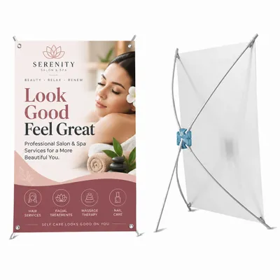 Mini X Banner Stand - Custom Banners Now