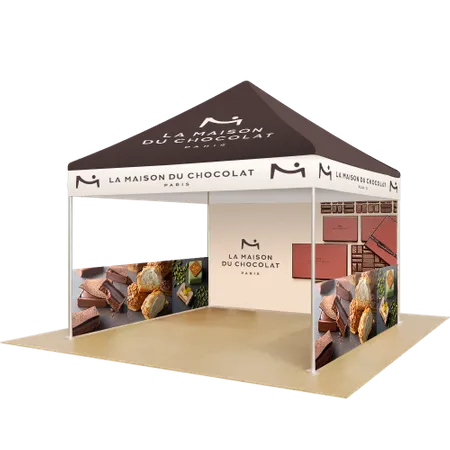 Présentoirs extérieurs pour salons professionnels - Custom Banners Now