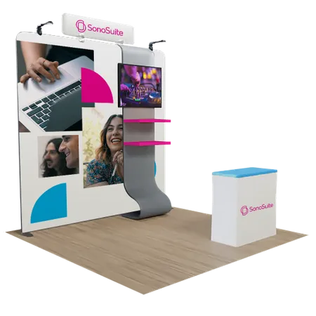 Expositores Multimedia Personalizables - Custom Banners Now