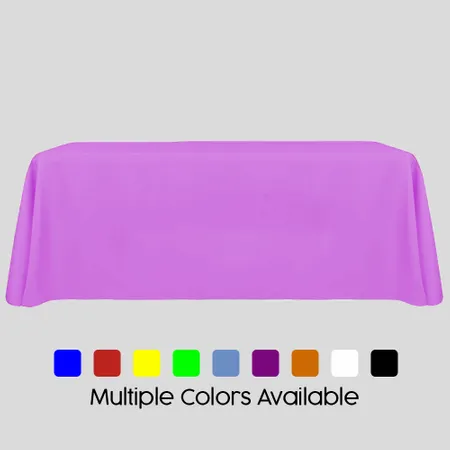 Blank Rectangle Table Throw Cover - Custom Banners Now