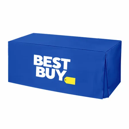 Pleated Corner Pleated Corner Table Covers - Custom Banners Now