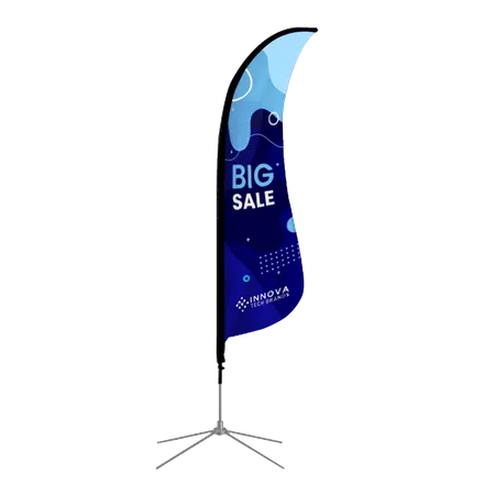 Shark Fin Flag - Custom Banners Now