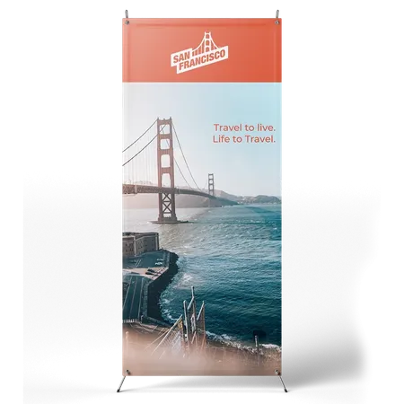 Korean Style X Banner Stands - Custom Banners Now