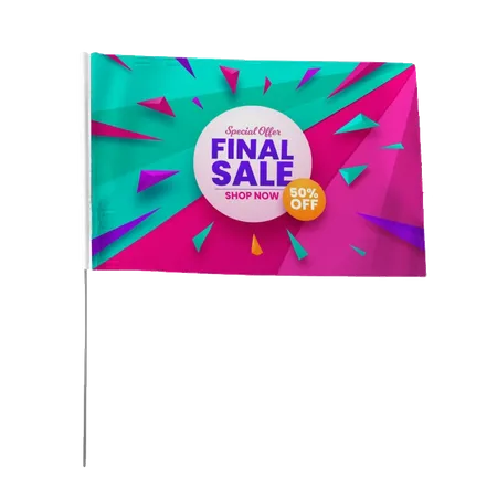 Hand Flag - Custom Banners Now