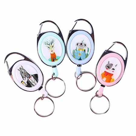 Clip Drawstring Badge Reel Keychain Clip Drawstring Badge Reel Keychain - Custom Banners Now