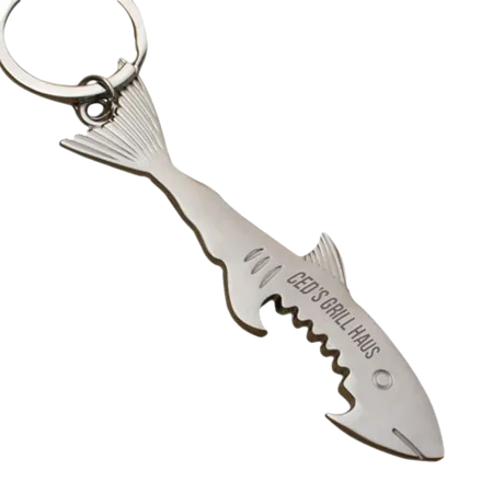 Shark Bottle Opener Keychain Shark Bottle Opener Keychain - Custom Banners Now