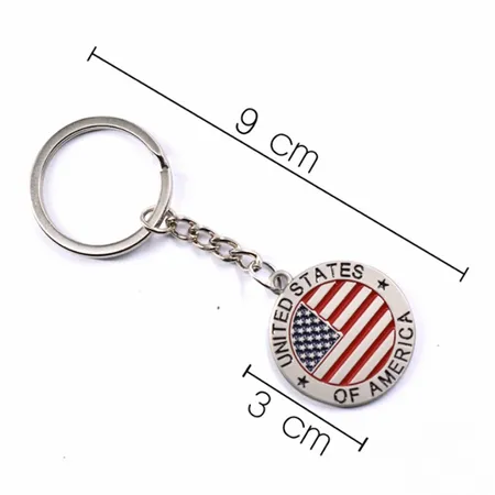 Custom US Flag Keychain Custom US Flag Keychain - Custom Banners Now
