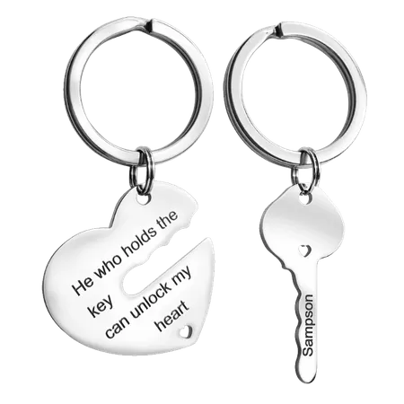 Metal Keychain for Couples Metal Keychain for Couples - Custom Banners Now