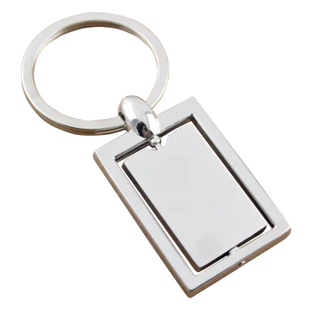 Spinning Square Metal Keychain Spinning Square Metal Keychain - Custom Banners Now