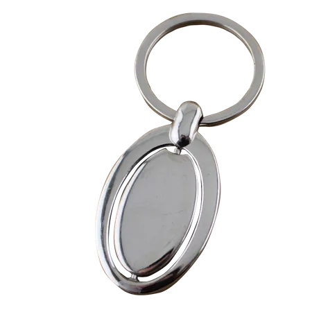 Spinning Oval Metal Keychain Spinning Oval Metal Keychain - Custom Banners Now