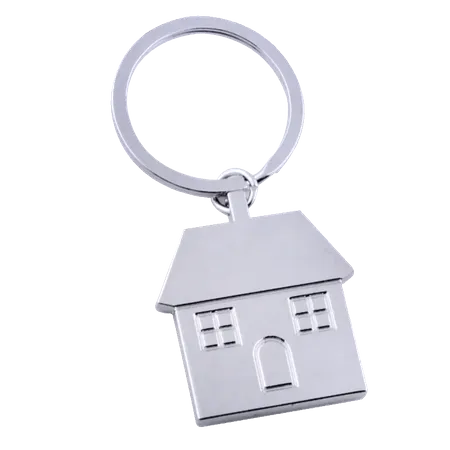 Happy Home Metal Keychain Happy Home Metal Keychain - Custom Banners Now