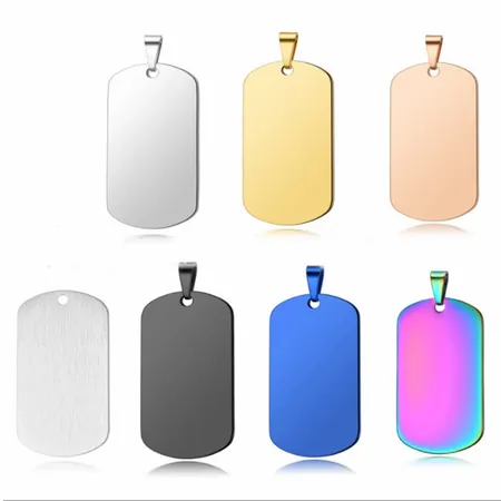Sleek Military Dog Tag Metal Keychain Sleek Military Dog Tag Metal Keychain - Custom Banners Now