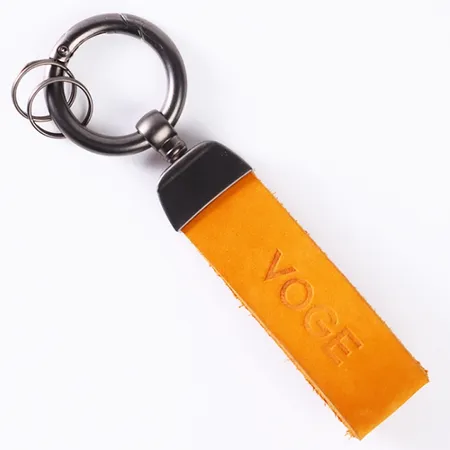 Leather Tag Keychain Leather Tag Keychain - Custom Banners Now