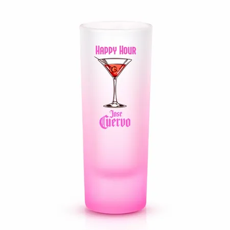 Tall Shot Glass - Colored & Frosted - Custom Banners Now