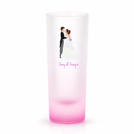 Radiant Base Frosted Tall Shot Glass - Custom Banners Now