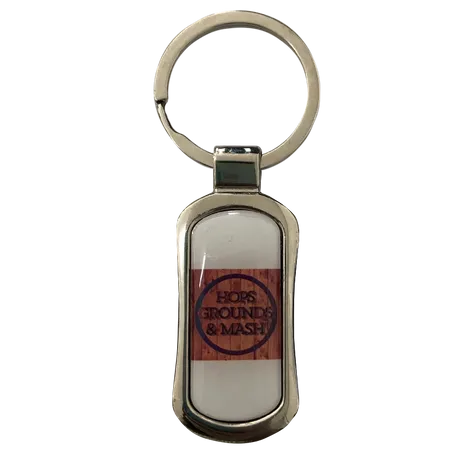 Stylish Rectangle Metal Keychain Stylish Rectangle Metal Keychain - Custom Banners Now