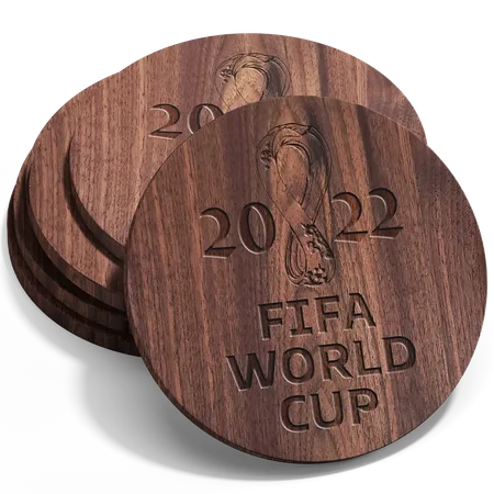 Custom Handmade Walnut Coaster - Custom Banners Now
