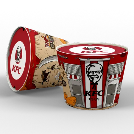 Paper Food Bucket - Custom Banners Now