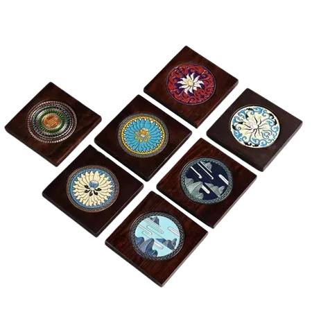 Customized Ebony Alloy Coaster - Custom Banners Now